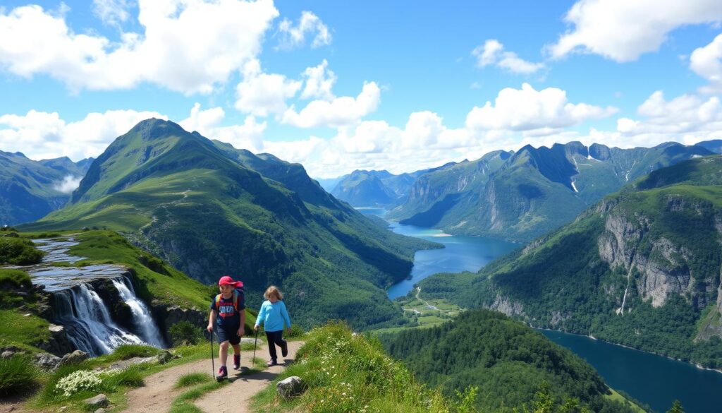 Kinderwanderung Geirangerfjord