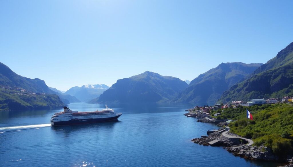 Norwegische Küste Postschiffreise