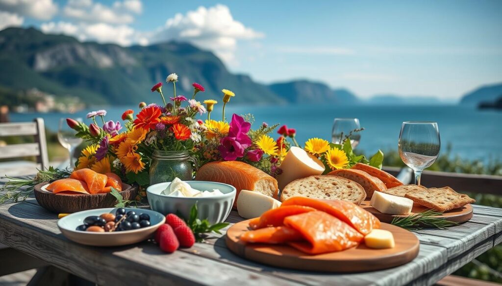 Norwegische Sommerküchenspezialitäten
