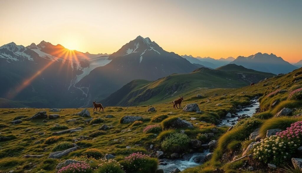 Tierwelt und Pflanzen im Hochgebirge
