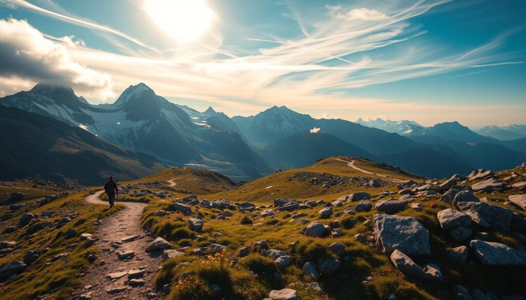 Wanderung im Hochgebirge