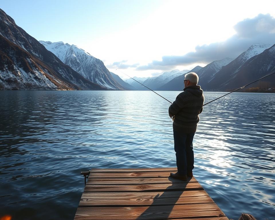 Angeln in norwegischen Fjorden