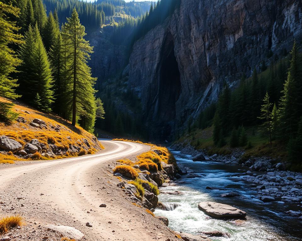 Anreise Brufjell Höhlen in Südnorwegen