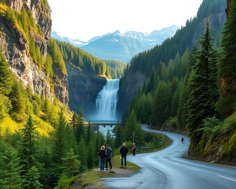Anreise Sieben Schwestern Wasserfall