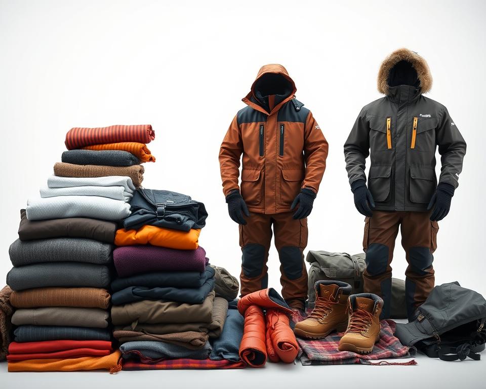 Arktische Reiseausrüstung Schichtenprinzip