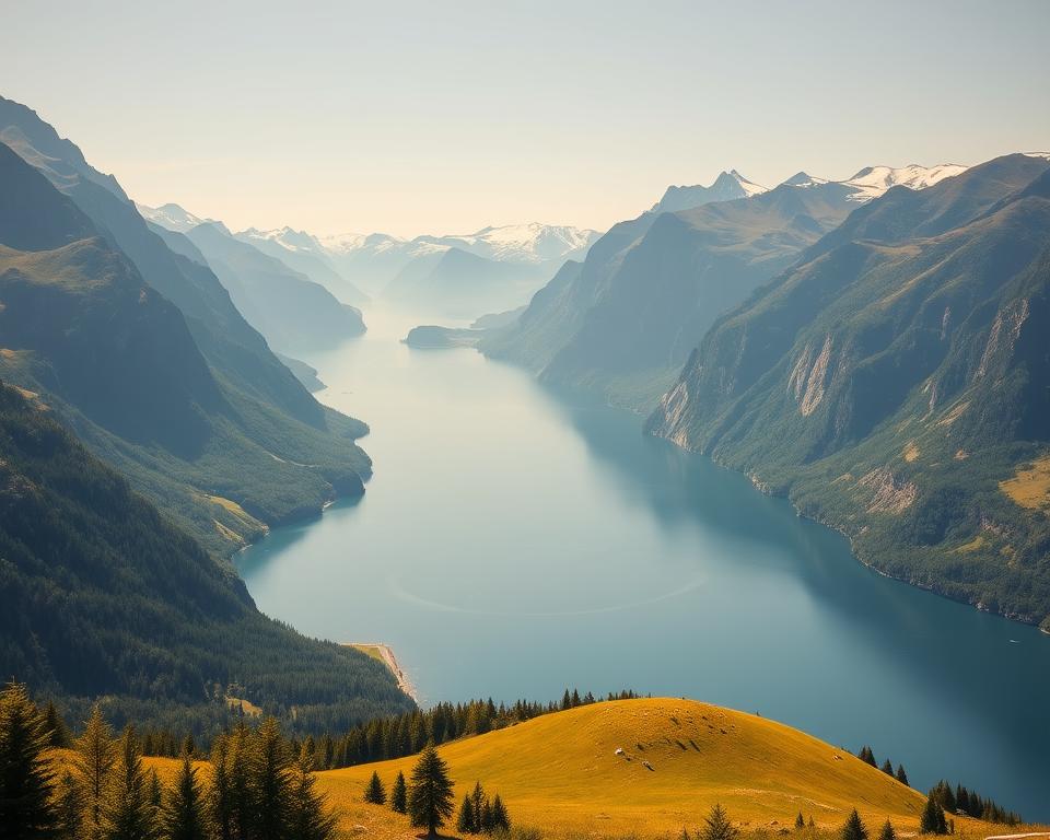 Aussichtspunkte Geirangerfjorden Panorama
