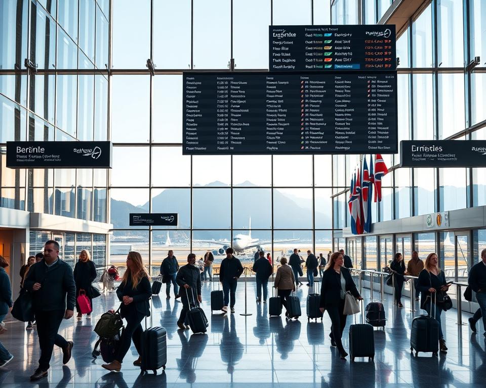 Bergen Flughafen Destinationen