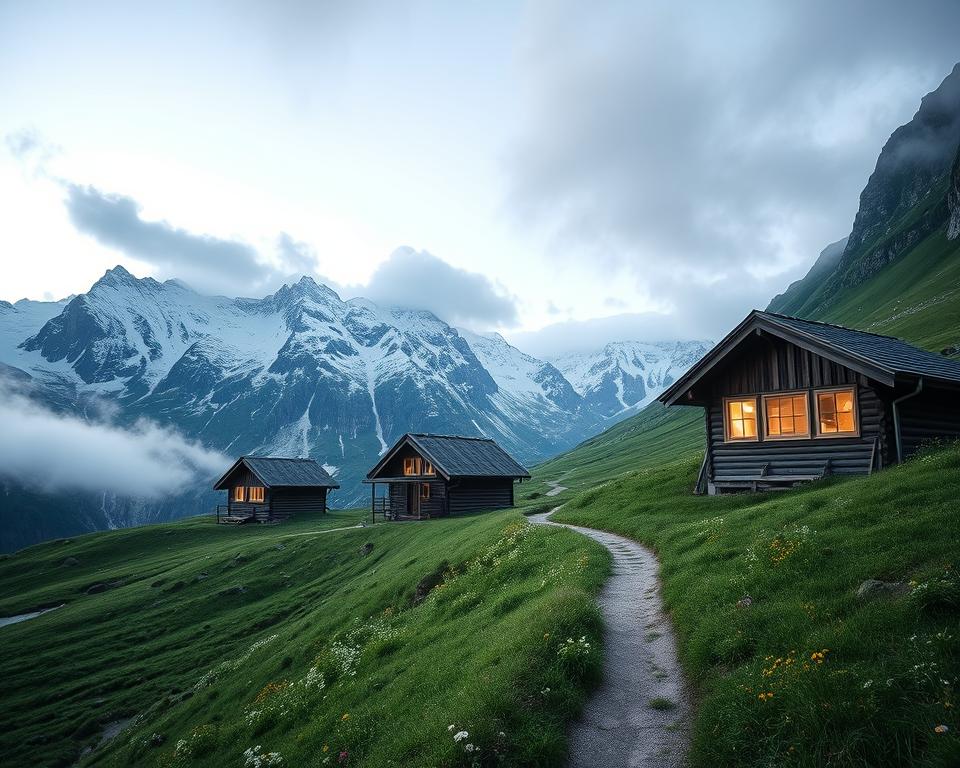 Berghütten in Jotunheimen Nationalpark