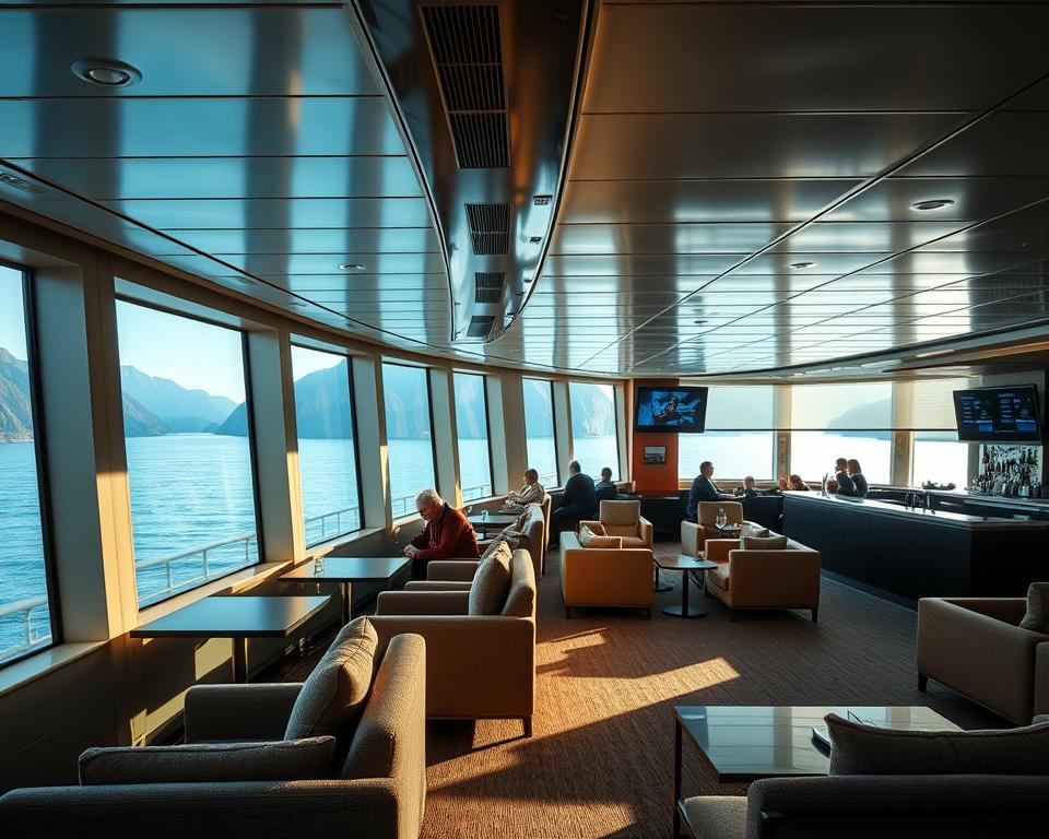 Bordeinrichtungen auf der Oslo Fähre Bordeinrichtungen auf der Oslo Fähre