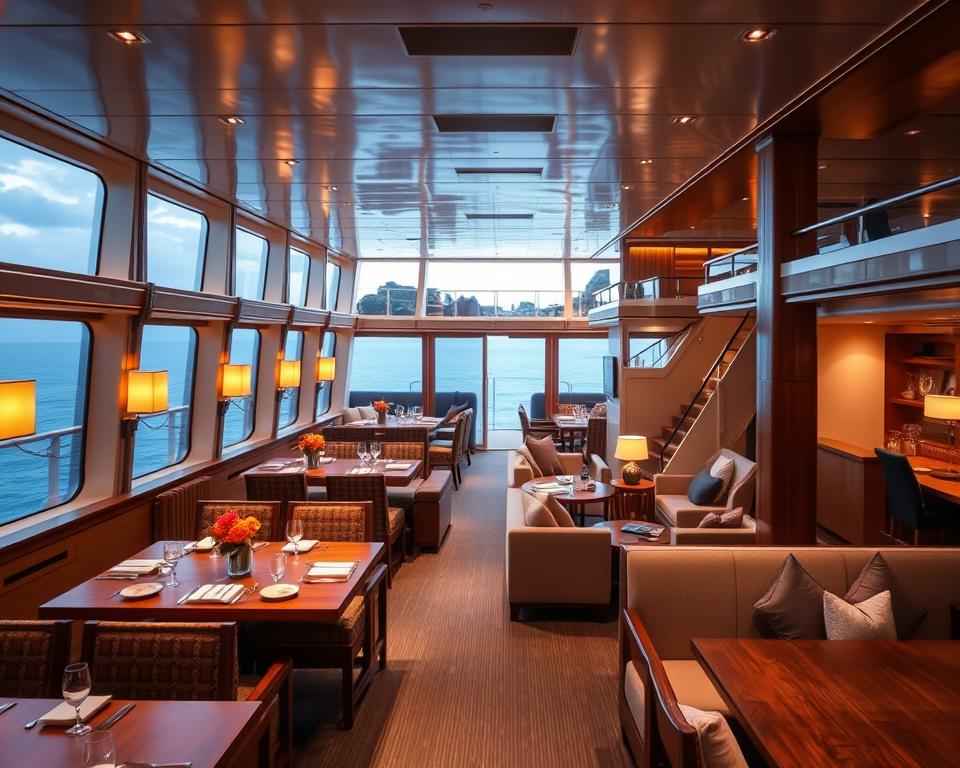 Bordrestaurants und Komfort auf der Fährverbindung