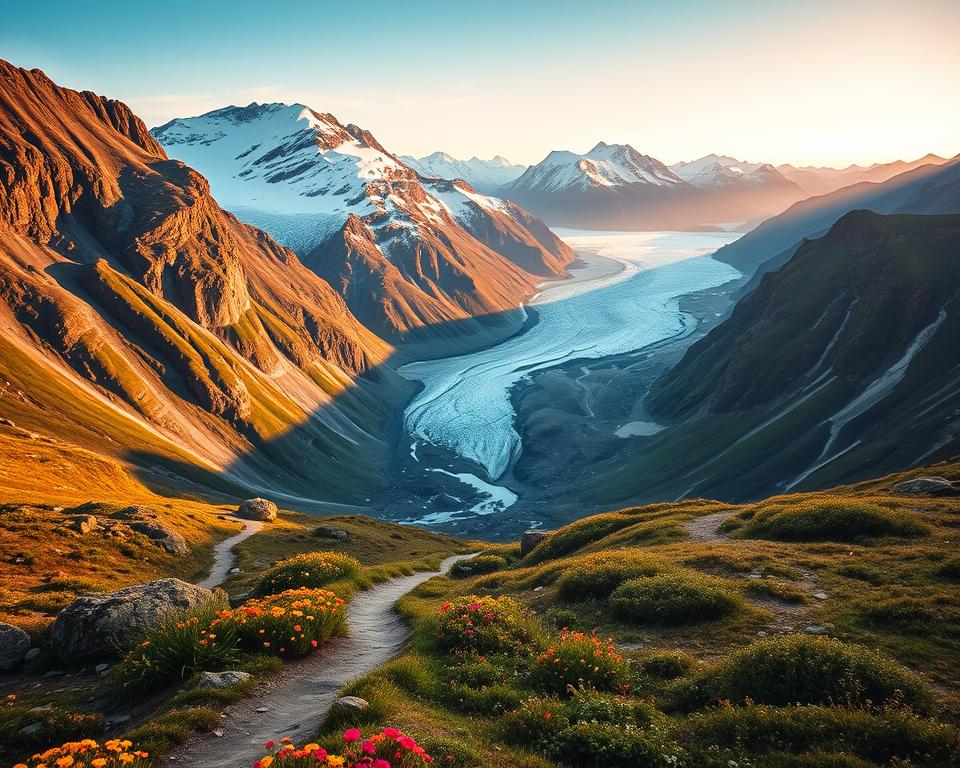 Brenndalsbreen Wanderrouten