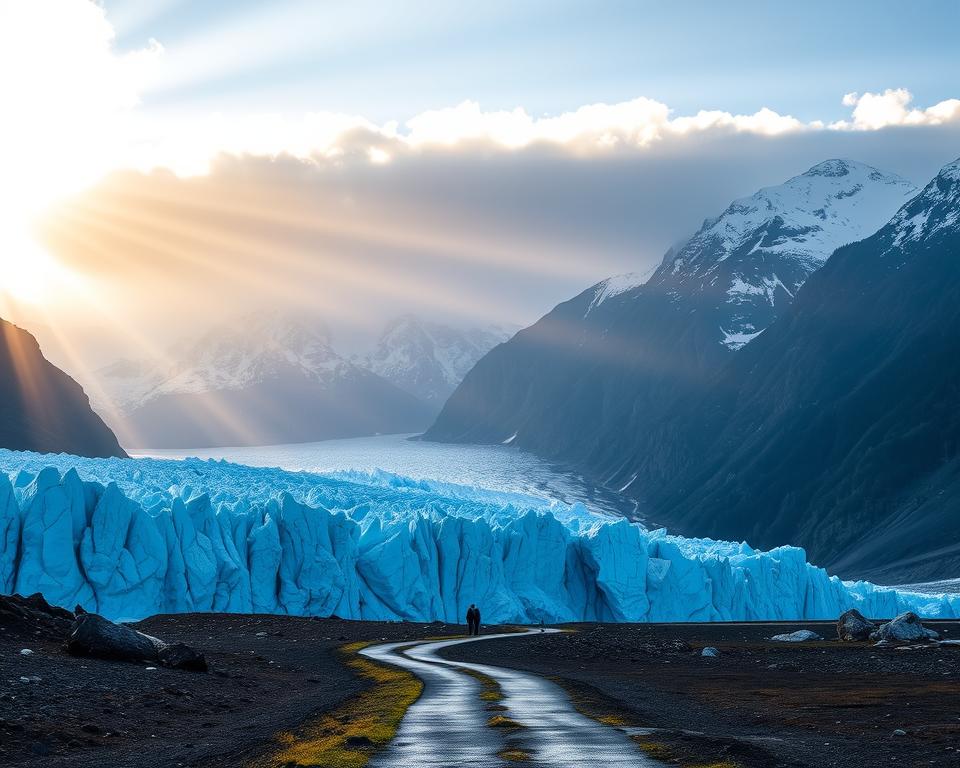 Briksdalsbreen Gletscher Landschaft Briksdalsbreen Gletscher Landschaft