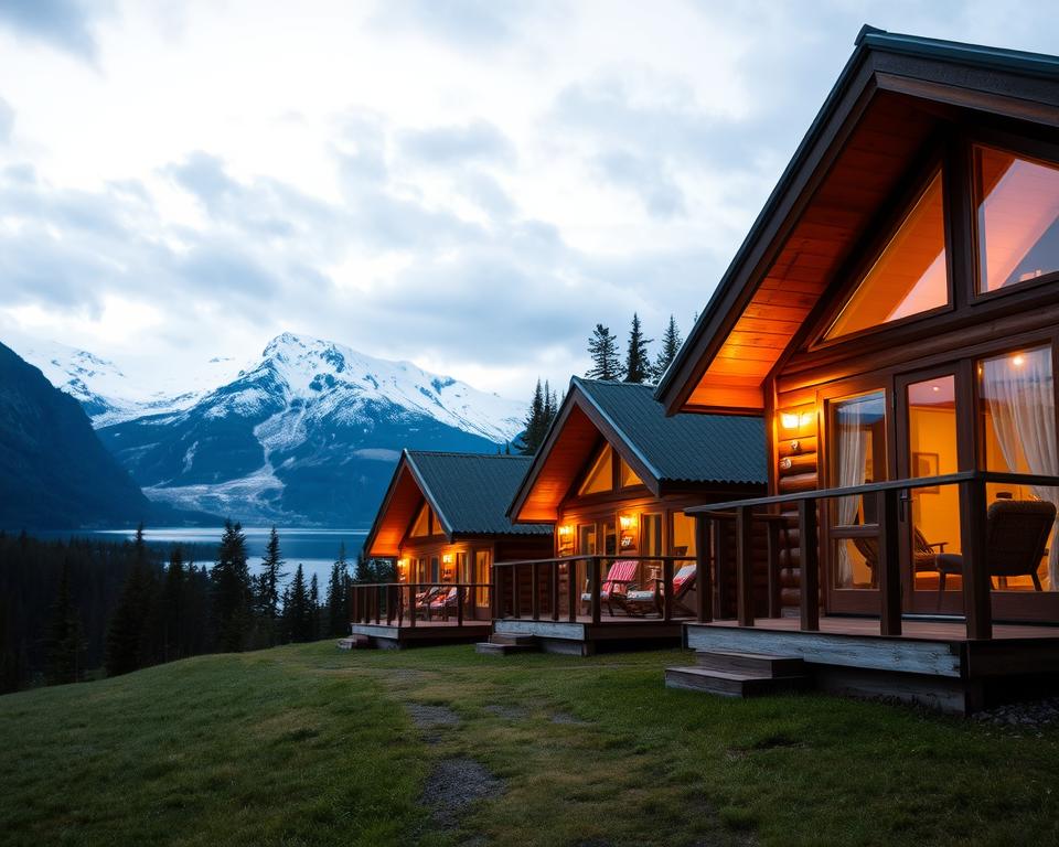Campinghütten in Norwegen