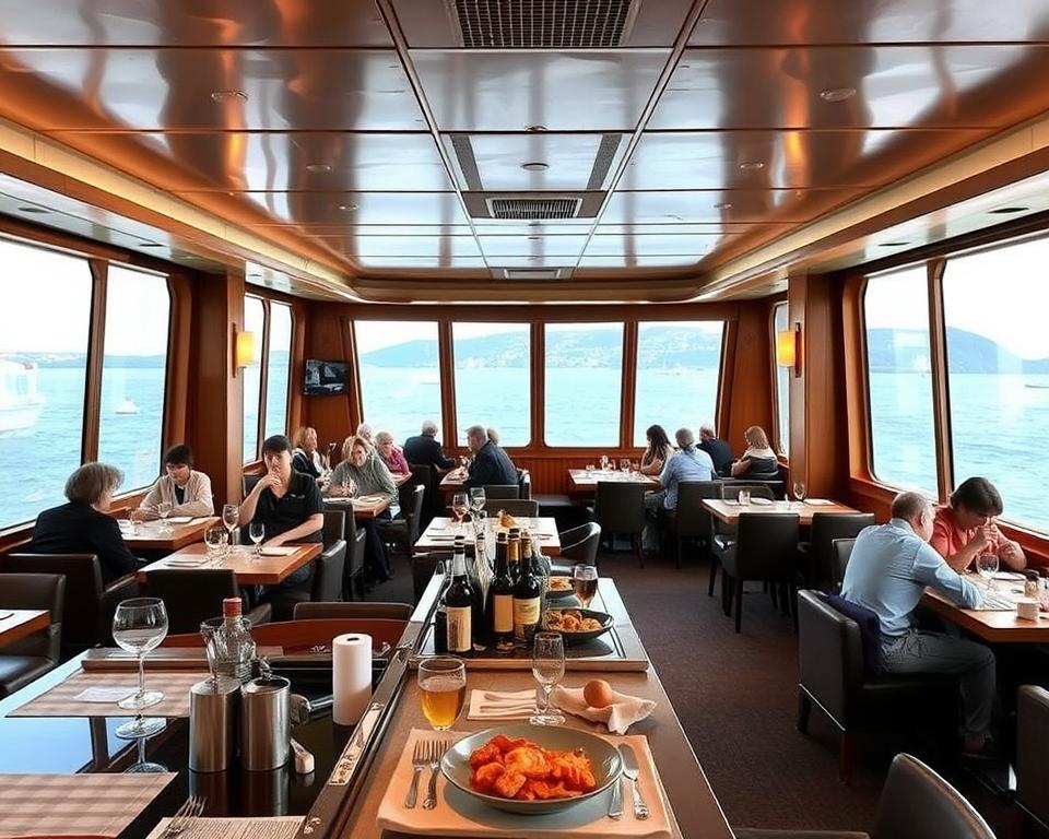 Fähre Restaurants auf der Überfahrt Fähre Restaurants auf der Überfahrt
