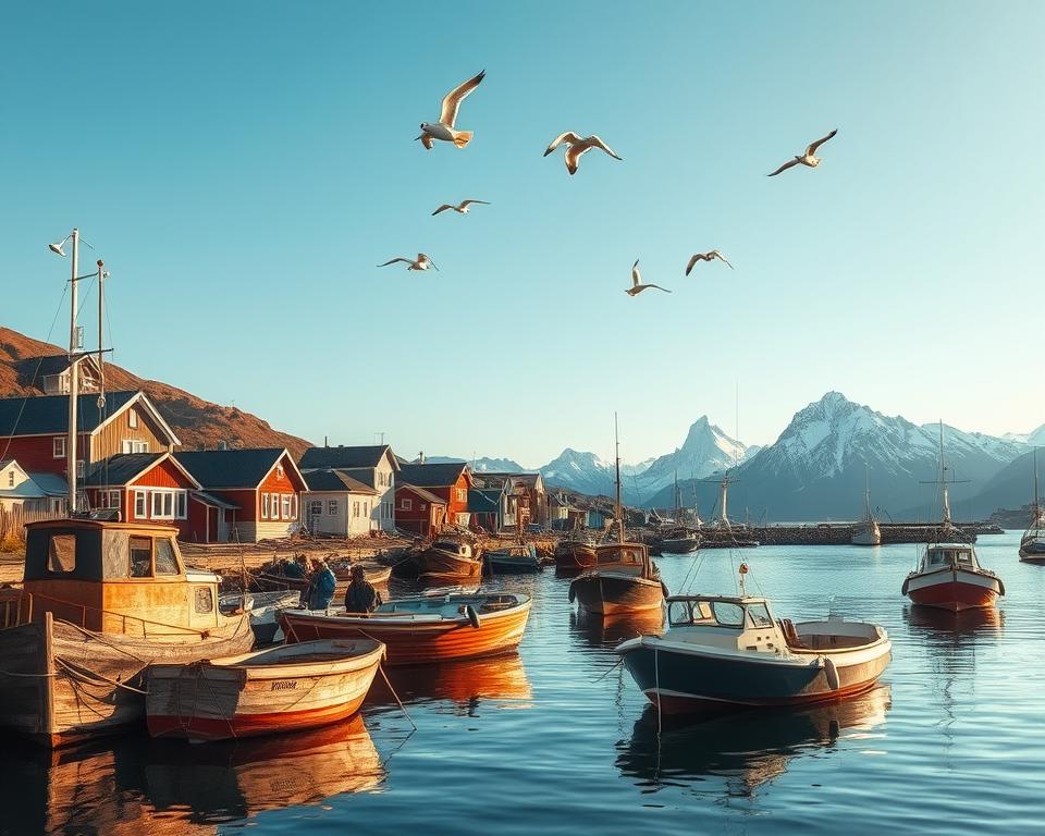 Fischerei in Mehamn Hafen Fischerei in Mehamn Hafen