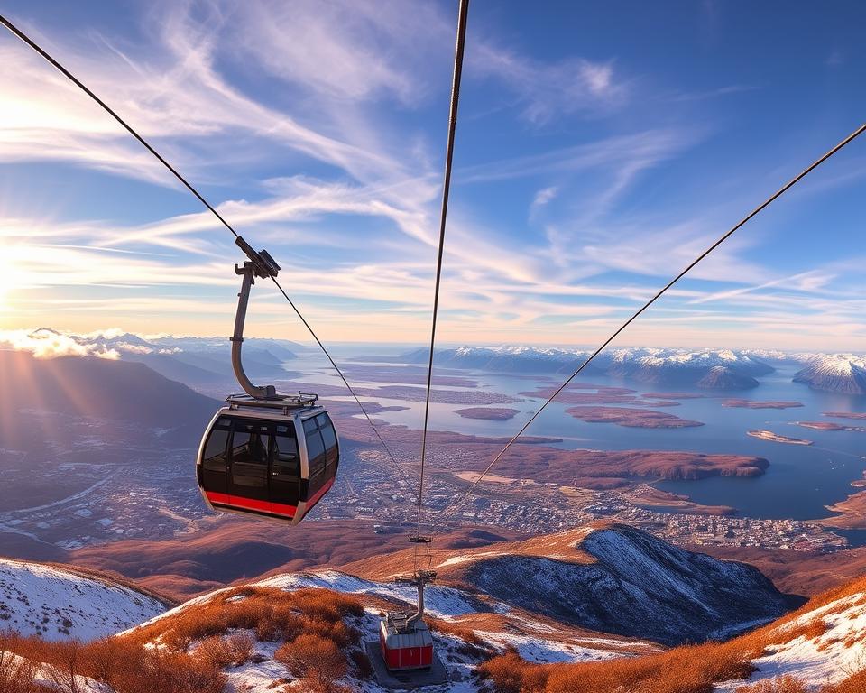Fjellheisen Seilbahn Tromsø Panorama