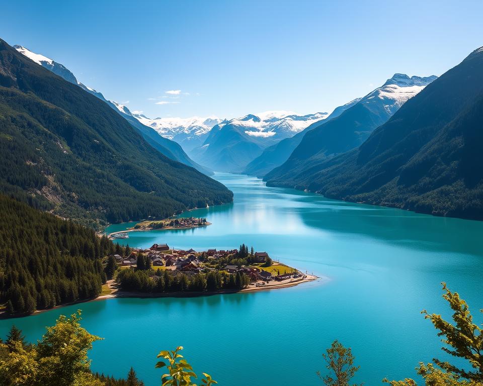 Fjordlandschaft Olden Norwegen