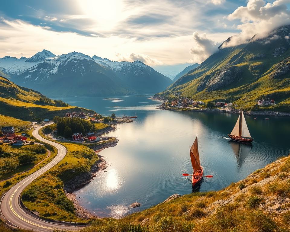 Fjordtouren Norwegen Landschaft