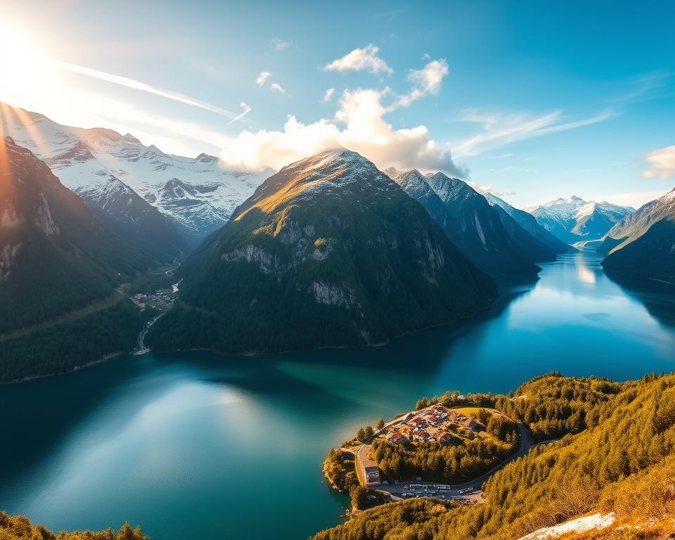 Geiranger Fjord Landschaft in Møre og Romsdal