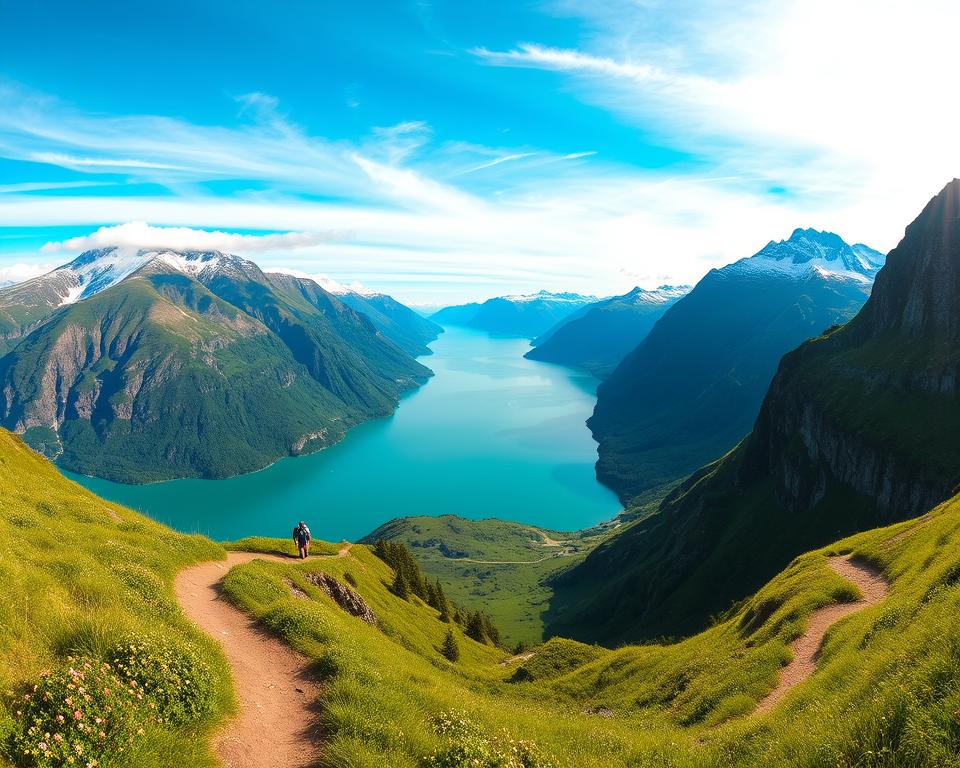 Geiranger Wanderroute Panorama