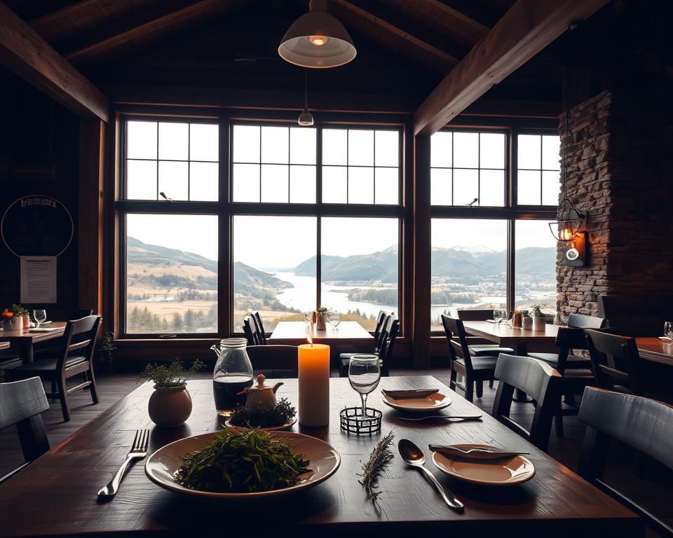 Glassverks-Restaurant norwegische Küche