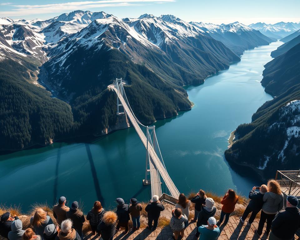 Hardangerbrücke Touristenattraktion