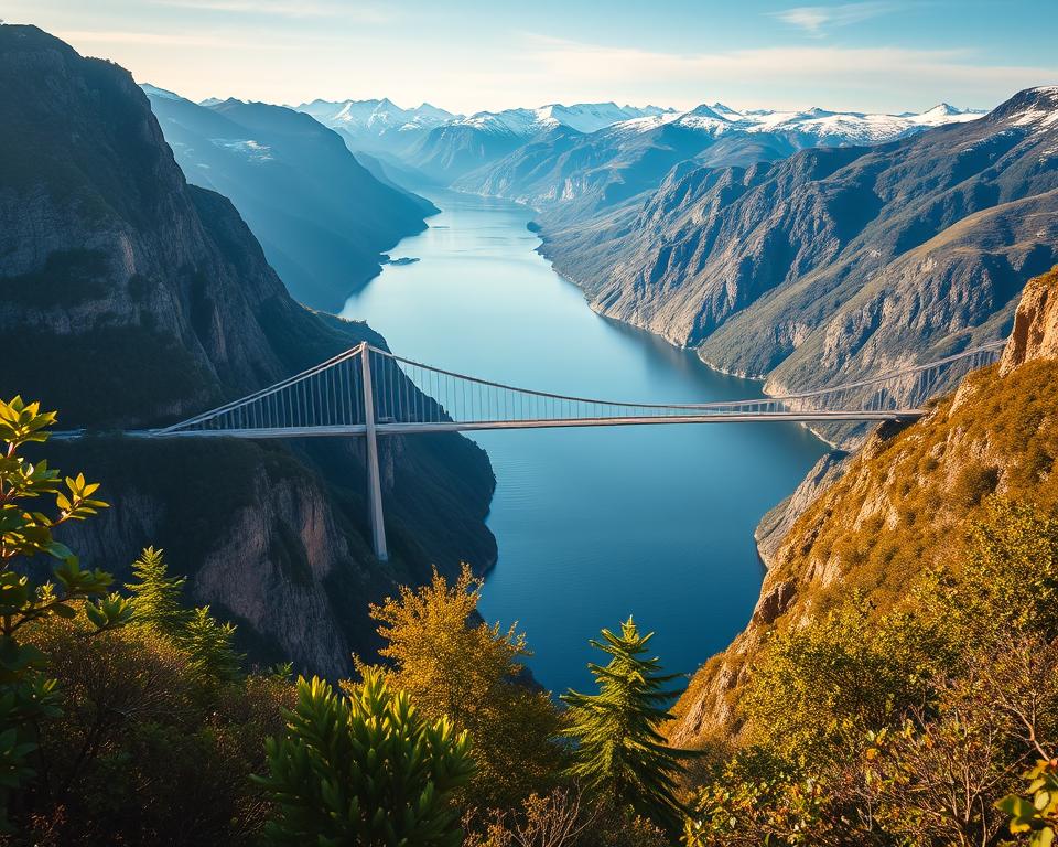 Hardangerbrücke Umweltschutz Norwegen