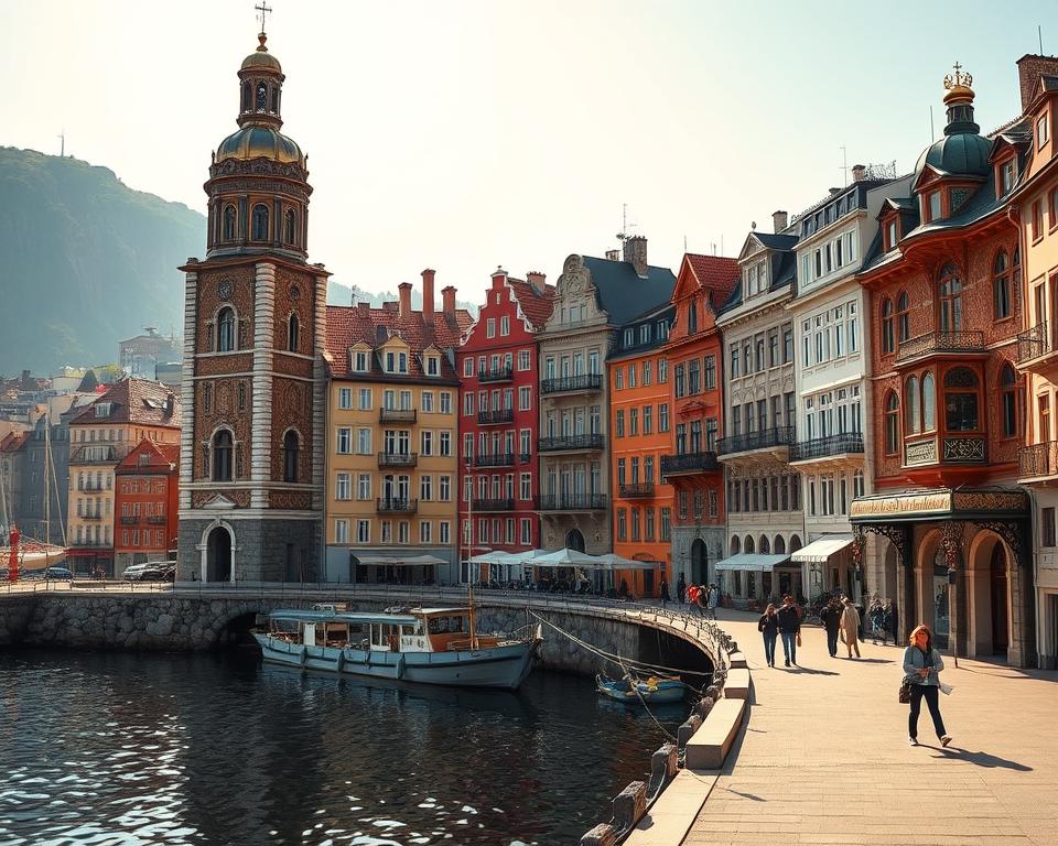 Jugendstilarchitektur in Ålesund