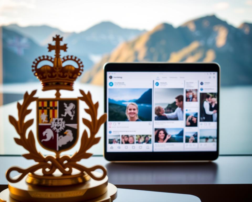 Königshaus Social Media Präsenz