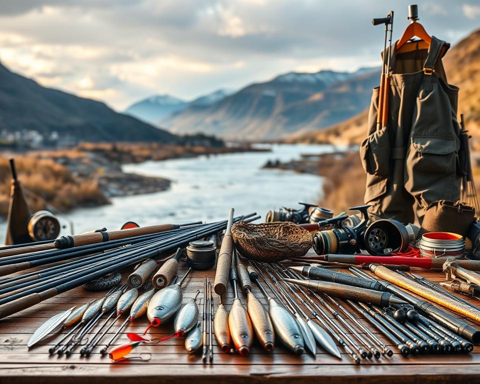 Lachsangel-Ausrüstung in Norwegen