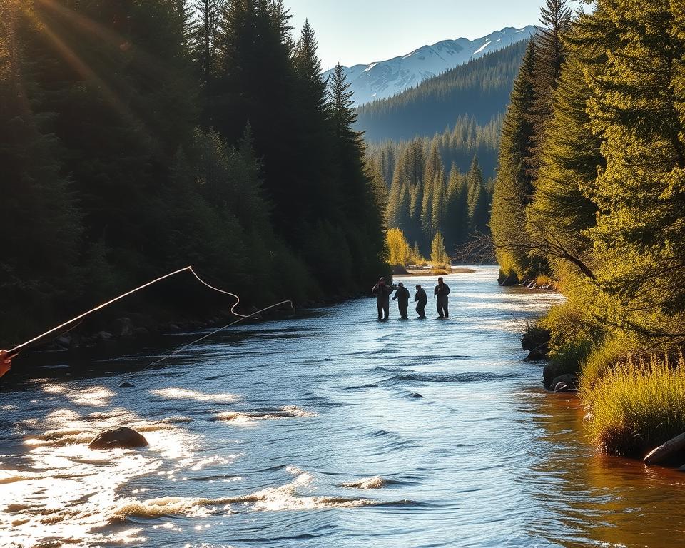Lachsangel-Techniken in Norwegen