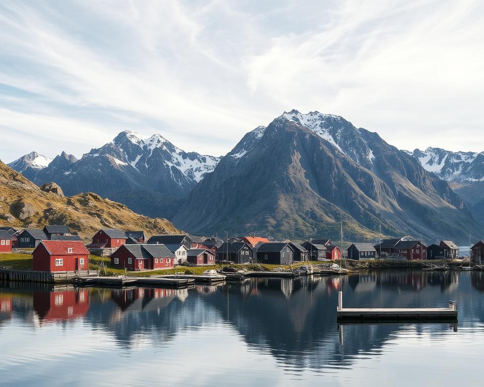 Lofoten Fischerdörfer Landschaft
