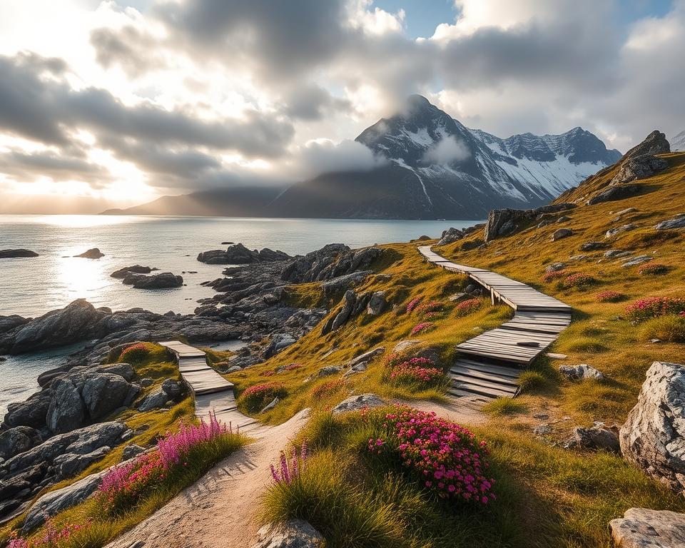 Lofoten Wanderwege Küstenlandschaft