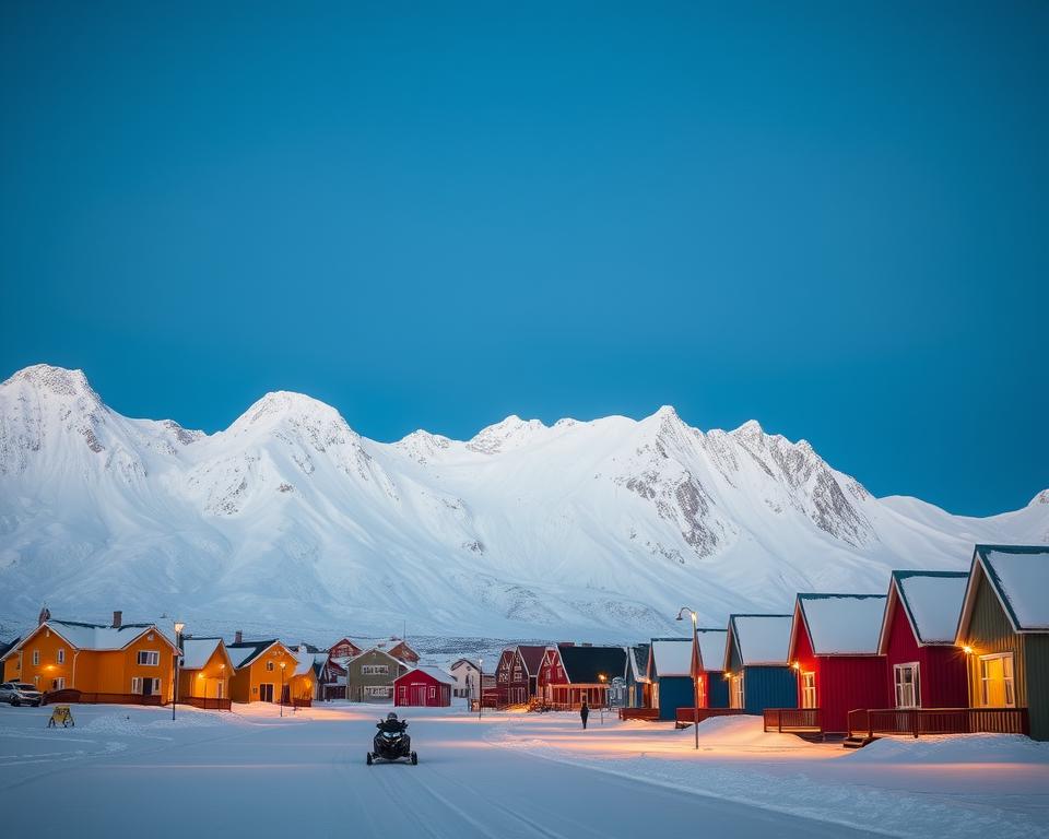 Longyearbyen Hauptstadt Spitzbergen