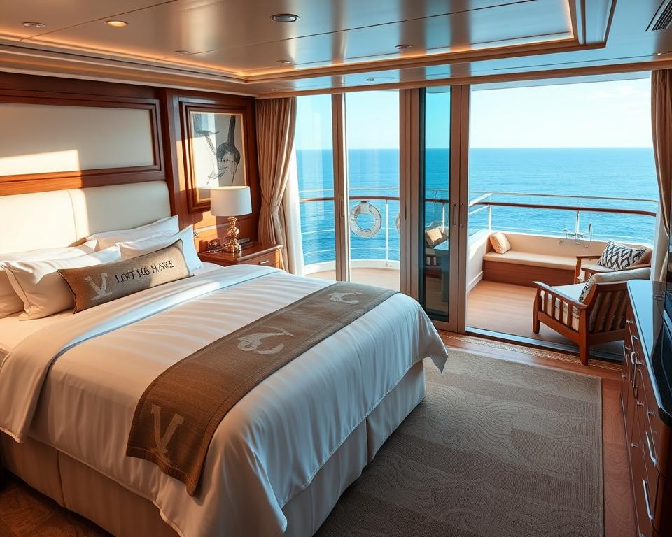 Luxus-Kabinen auf Kreuzfahrtschiff