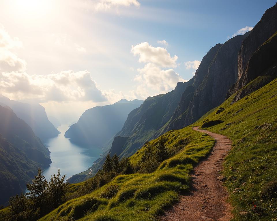 Lysefjord Wanderwege Landschaft Lysefjord Wanderwege Landschaft