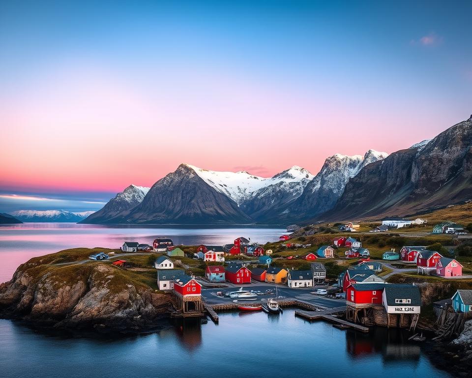 Mitternachtssonne in Norwegen Mitternachtssonne in Norwegen