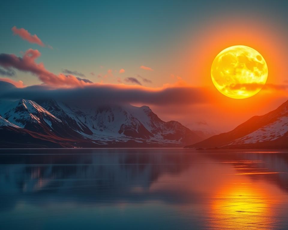 Mitternachtssonne in Norwegen