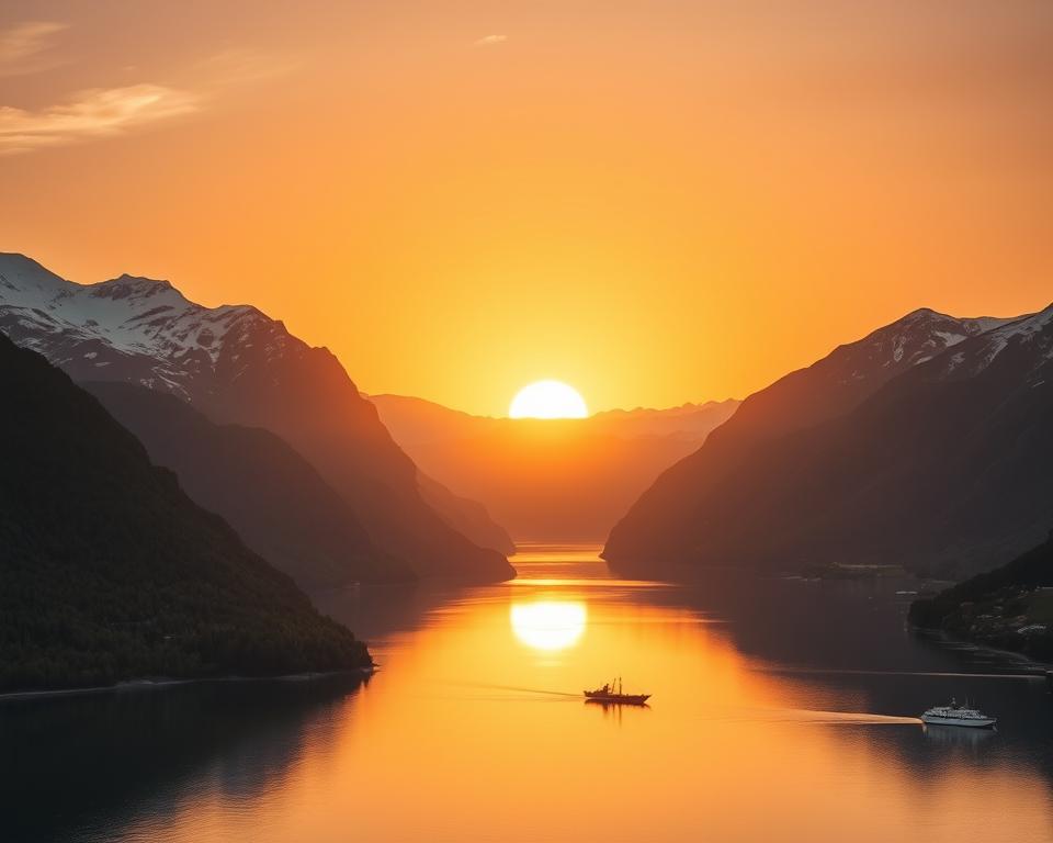Mitternachtssonne in Norwegen