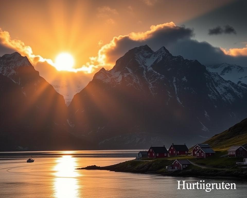 Mitternachtssonne in Norwegen Lofoten Mitternachtssonne in Norwegen Lofoten
