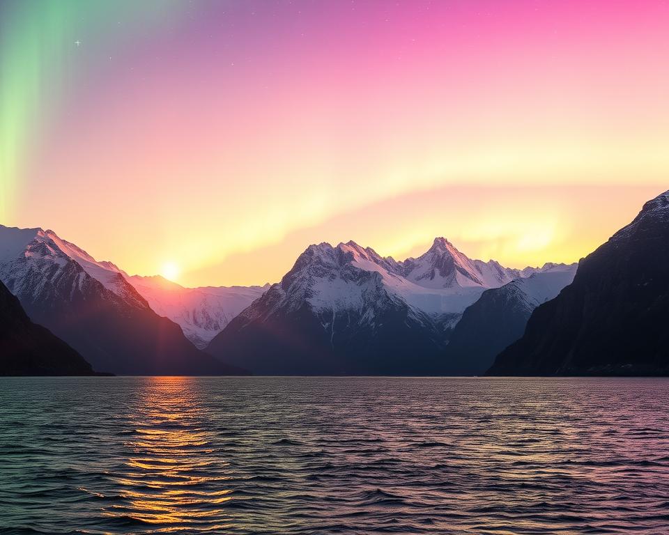 Mitternachtssonne in Norwegen Mitternachtssonne in Norwegen