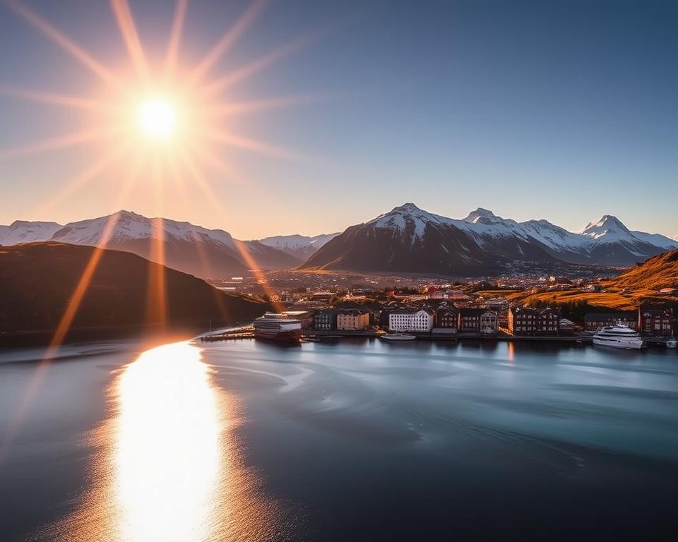 Mitternachtssonne in Tromsø Mitternachtssonne in Tromsø