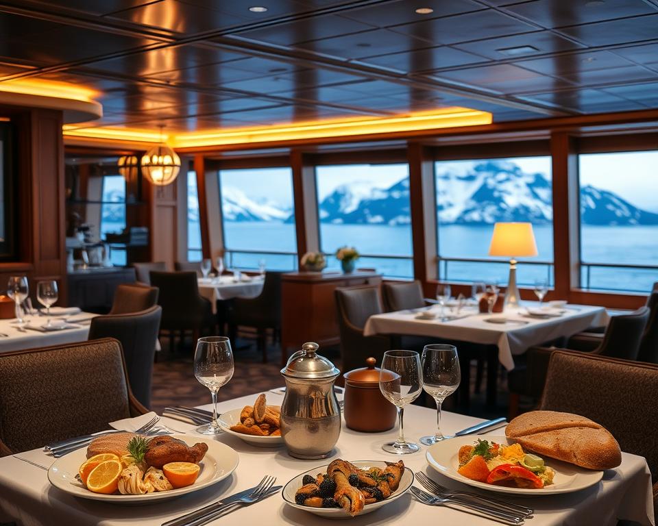 Nordische Küche auf Kreuzfahrtschiff