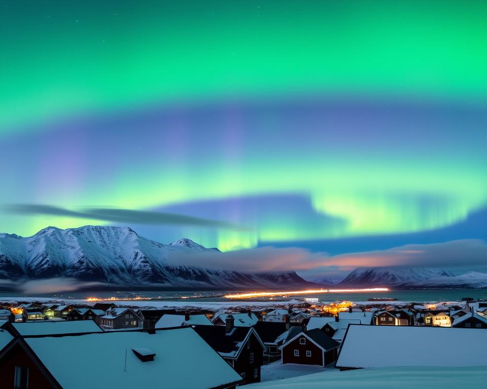 Nordlicht Aurora Borealis in Longyearbyen Nordlicht Aurora Borealis in Longyearbyen
