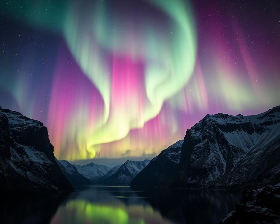 Nordlichter Senja Naturphänomene