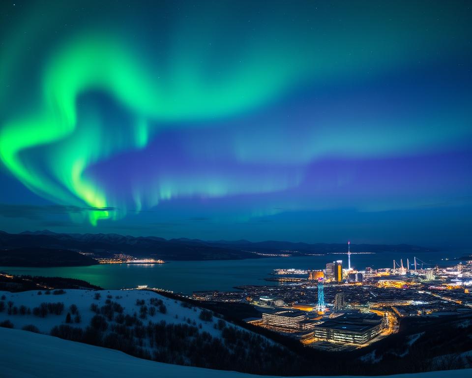 Nordlichter über Oslo Aussichtspunkte