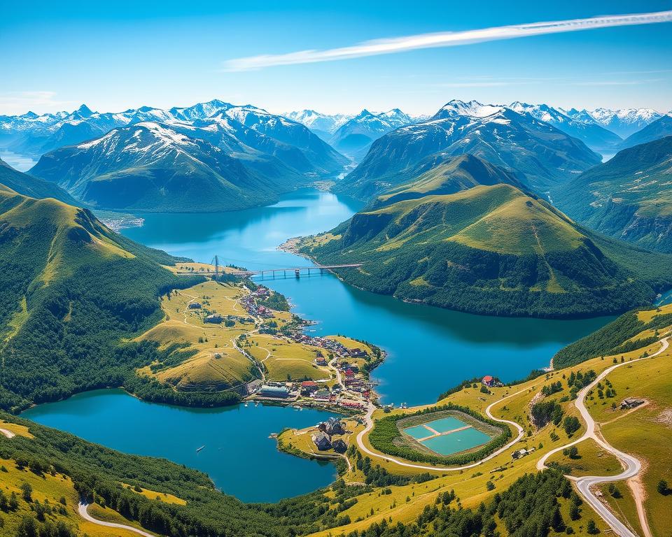 Norwegen Routenplanung Landkarte