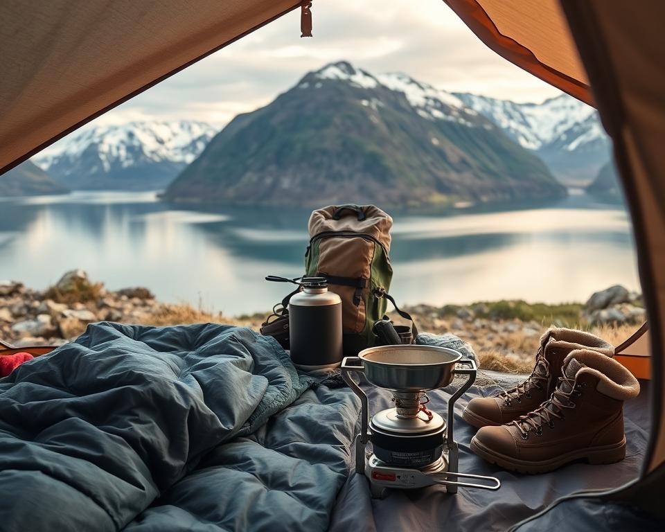 Norwegische Campingausrüstung