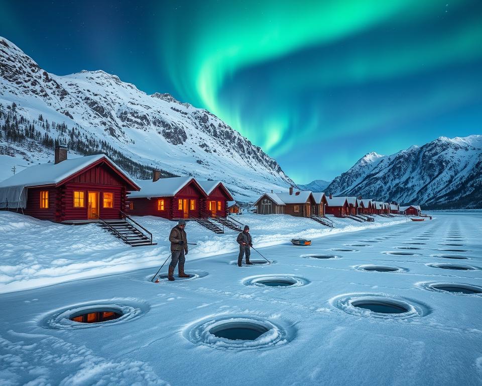 Norwegische Eisfischen Unterkünfte