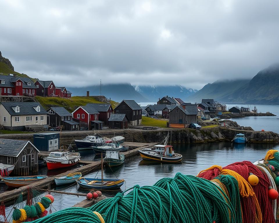Norwegische Fischerdörfer an der Küste